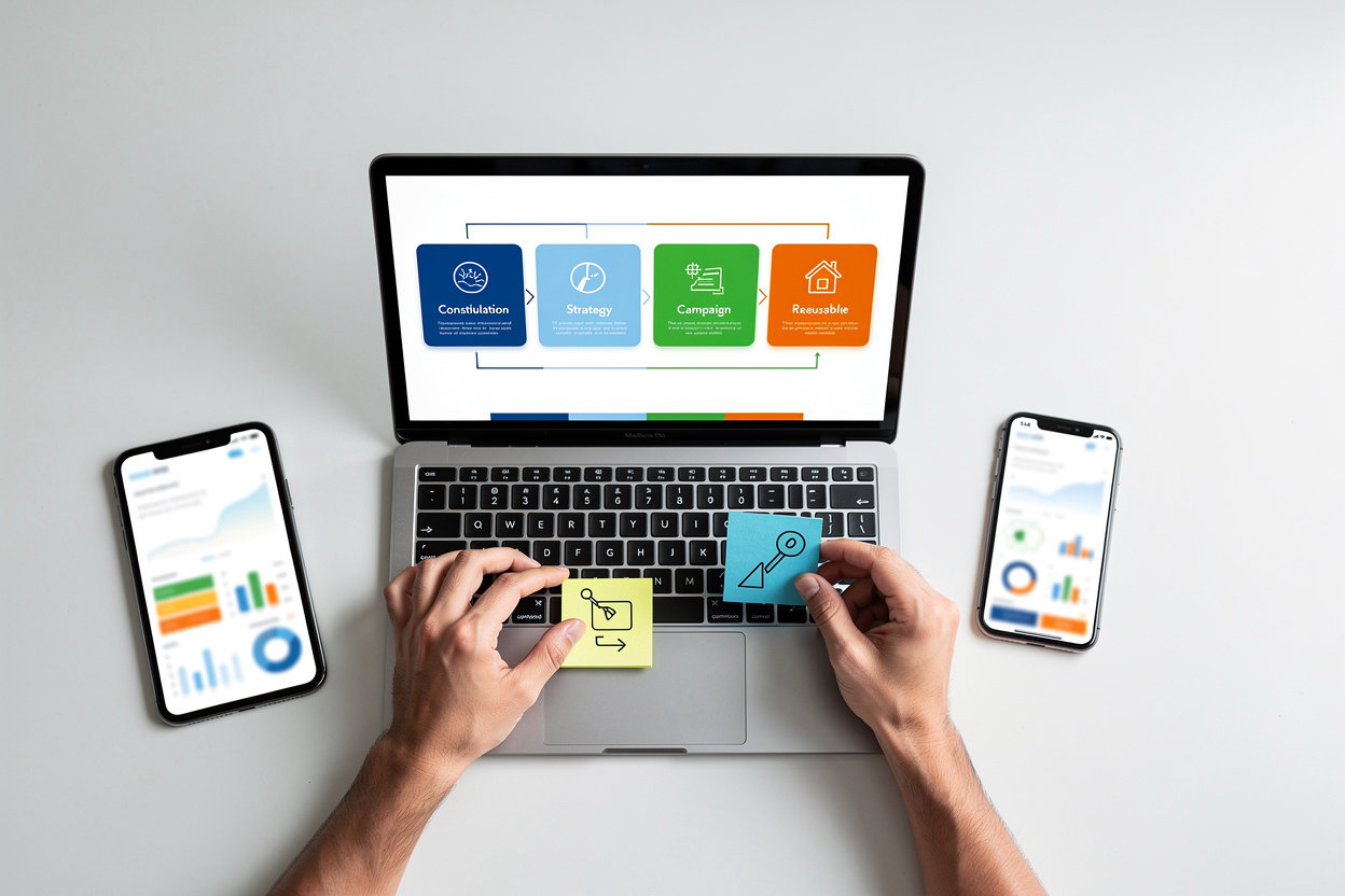 النخبة الخليجية للدعاية والتسويق - عملية التسويق الرقمي المتكاملة من الاستشارة إلى النتائج